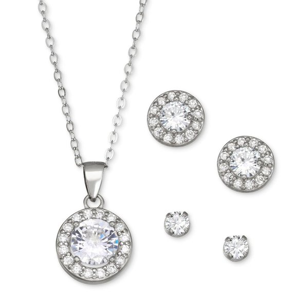 NEW Giani Bernini 3Pc Pendant Necklace W/FREE GIFT - Picture 3 of 6